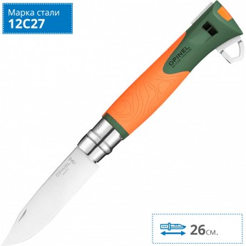 Набор-дисплей OPINEL, 8 ножей №12 EXPLORE из нержав стали, 4 зеленых + 4 оранжевых 001975 Набор-дисплей OPINEL, 8 ножей №12 EXPLORE из нержав стали, 4 зеленых + 4 оранжевых 001975